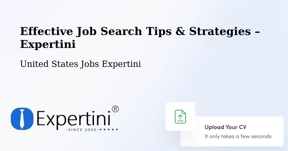 Job Search Tips & Strategies for Job Seekers – Minster - Minster, United States Jobs Expertini